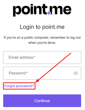 reset password